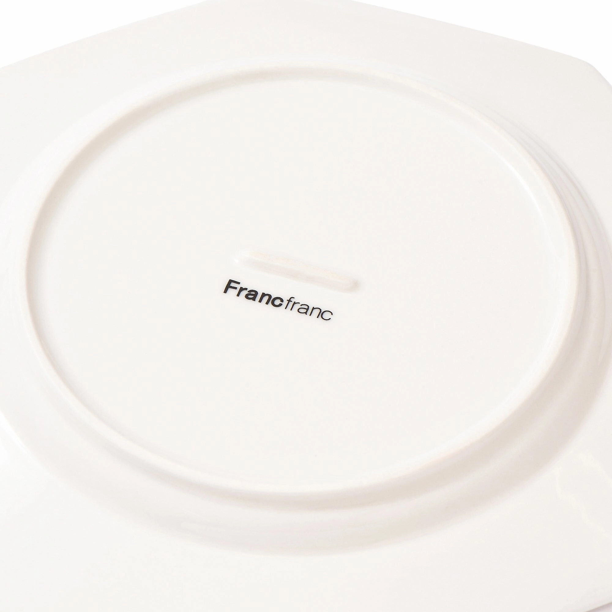 Blanche Plate Small Octagon  White