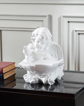 Blessing Bowl Angel Cherub Figurinehome decor ,wall decor 