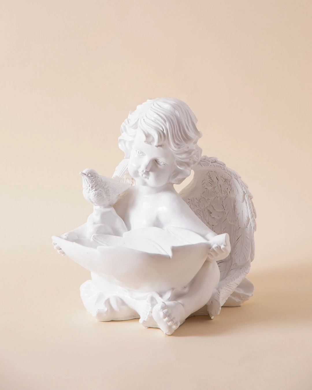 Blessing Bowl Angel Cherub Figurine