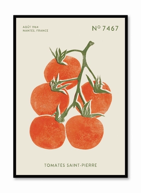 Block Print Tomatoes, Posterpop culture themed posters
