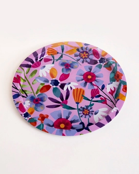 Bloom Burst Floral Serving Tray - Set Of-2modern kitchen decor ,kitchen dinner set ,dinnerware 