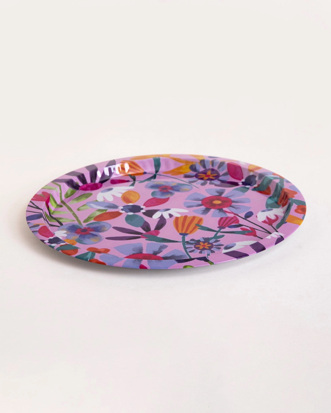 Bloom Burst Floral Serving Tray - Set Of-2
