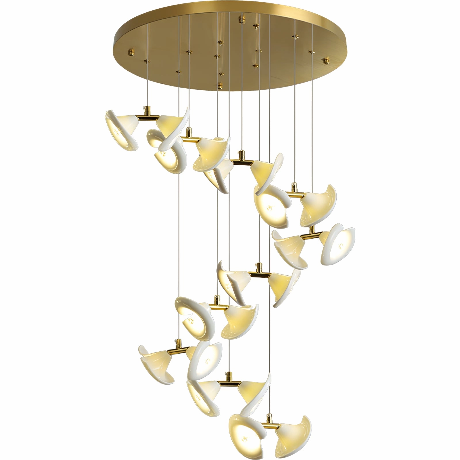 Blossom Double Horn Chandelier