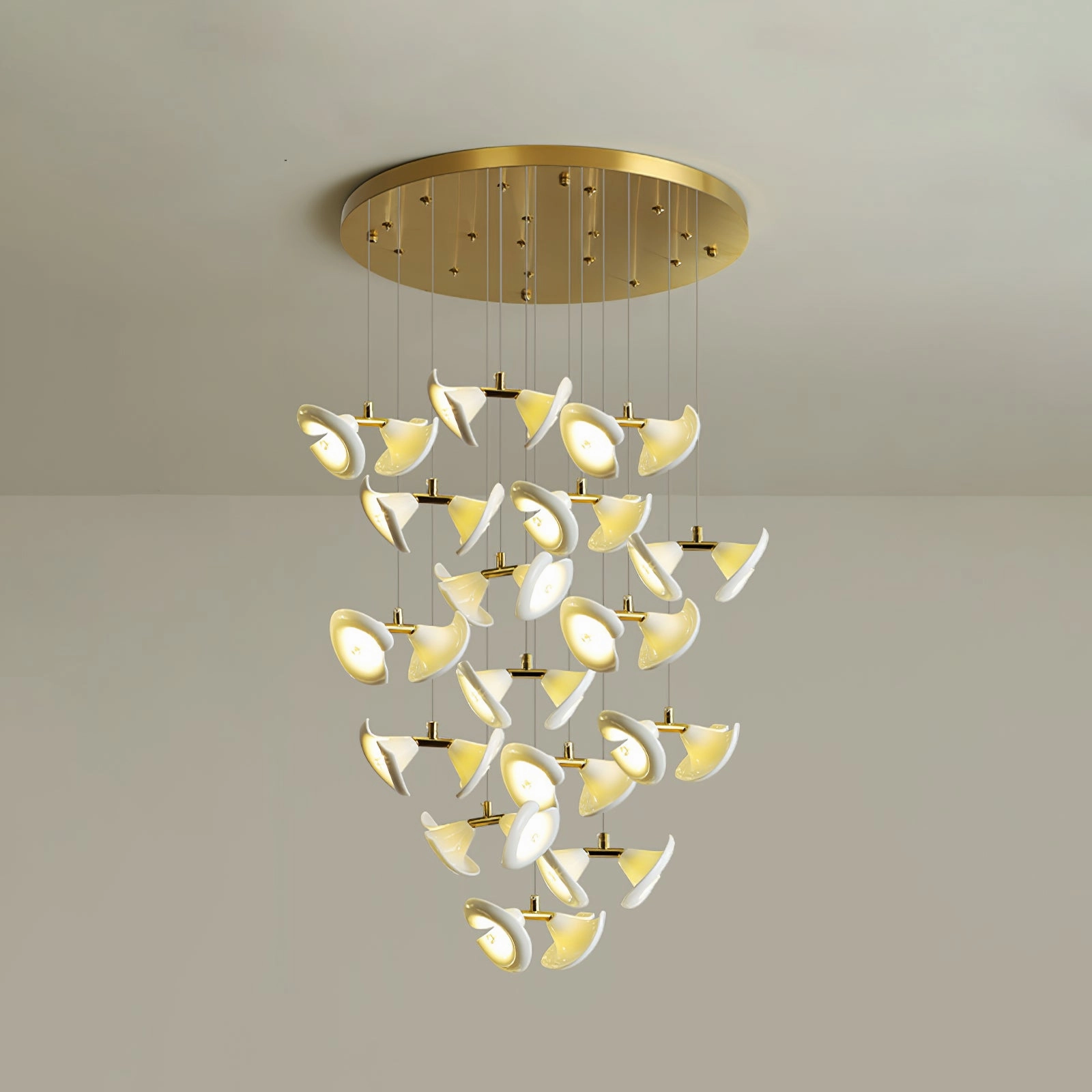 Blossom Double Horn Chandelier