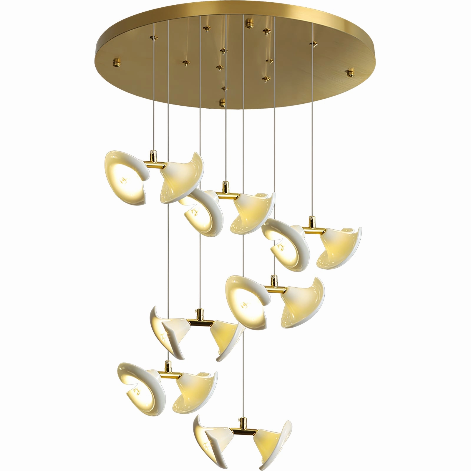 Blossom Double Horn Chandelier