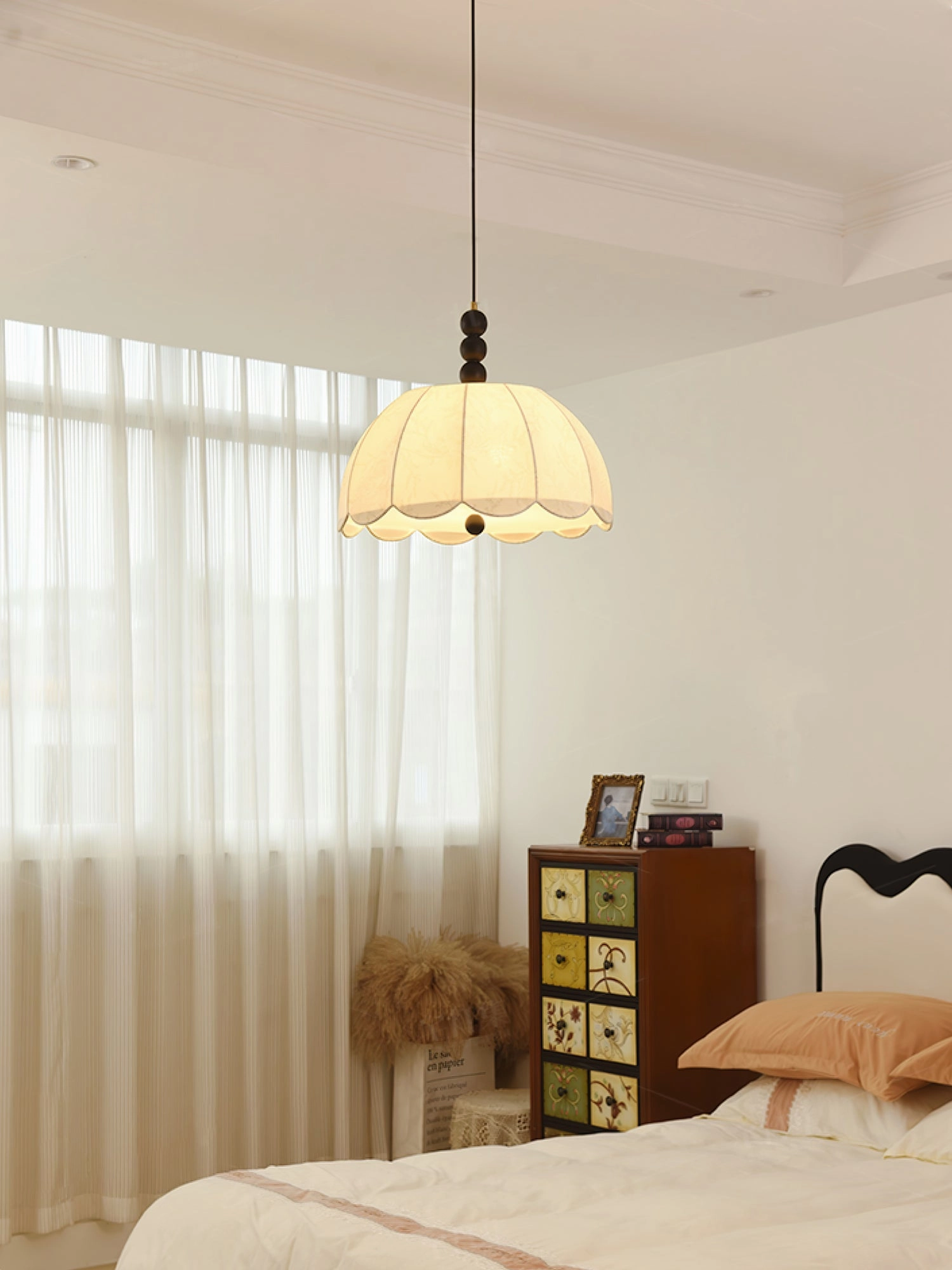 Blossom Fabric Swag Pendant Light