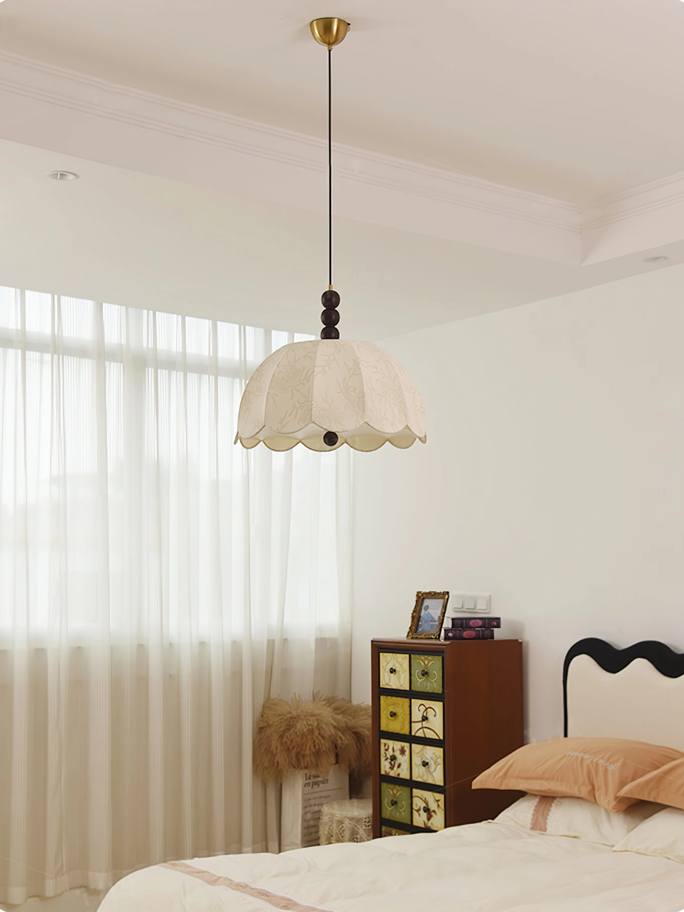 Blossom Fabric Swag Pendant Light