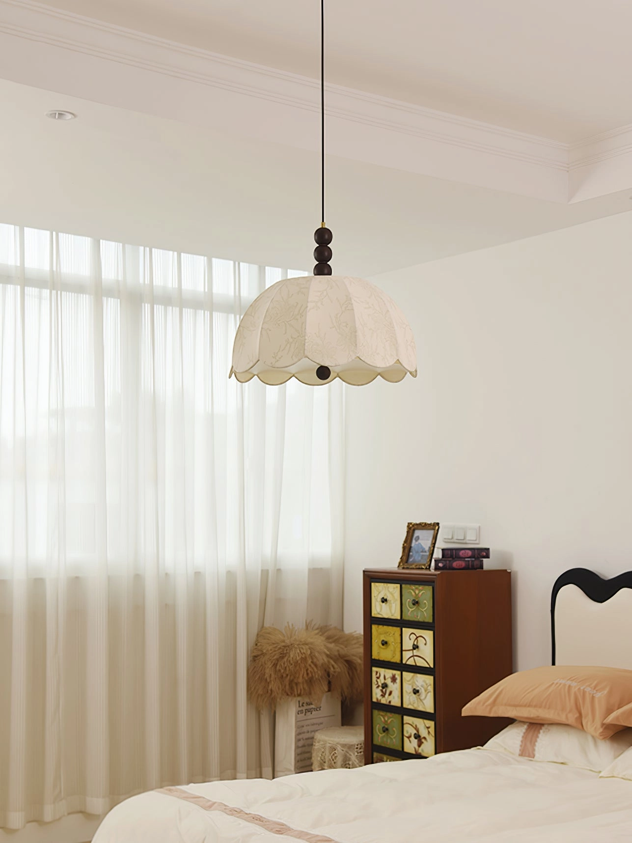 Blossom Fabric Swag Pendant Light