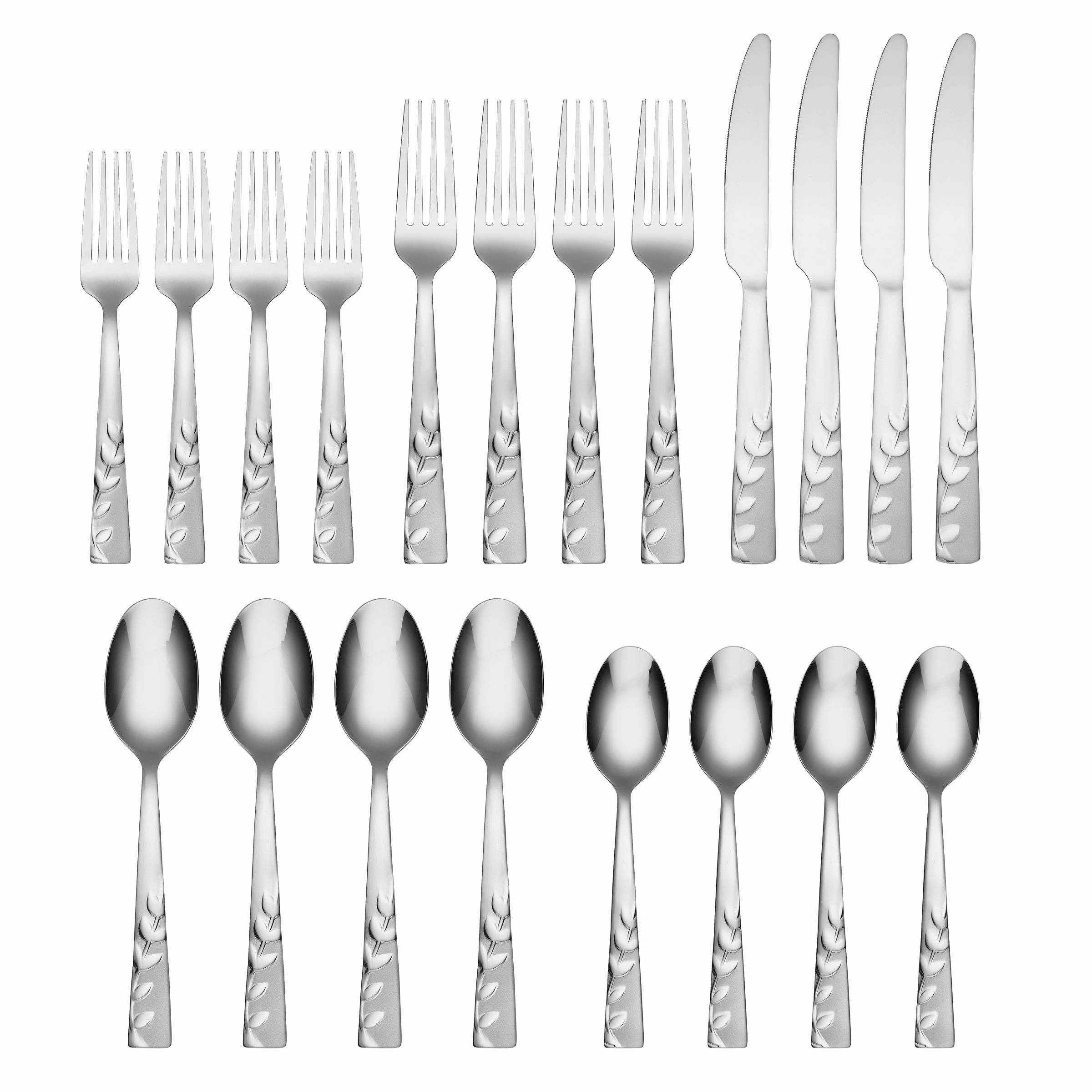 Blossom Sand 20 Piece Flatware Set