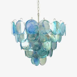Blue Murano Disc Chandelierrustic chandelier,bedroom chandelier 