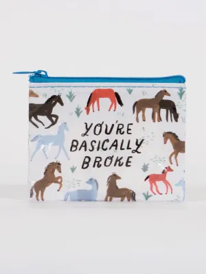 Blue Q Coin Purse - You're Basically Broke