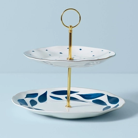 Blue Bay 2-Tiered Servermodern kitchen decor ,kitchen dinner set ,dinnerware 