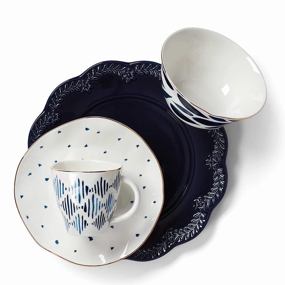 Blue Bay Dessert Mugs - Set of 4