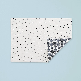 Blue Bay Diamond/Dot Reversible Placemathome decor ,wall decor 