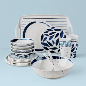 Blue Bay Melamine 20-Piece Dinnerware Setmodern kitchen decor ,kitchen dinner set ,dinnerware 