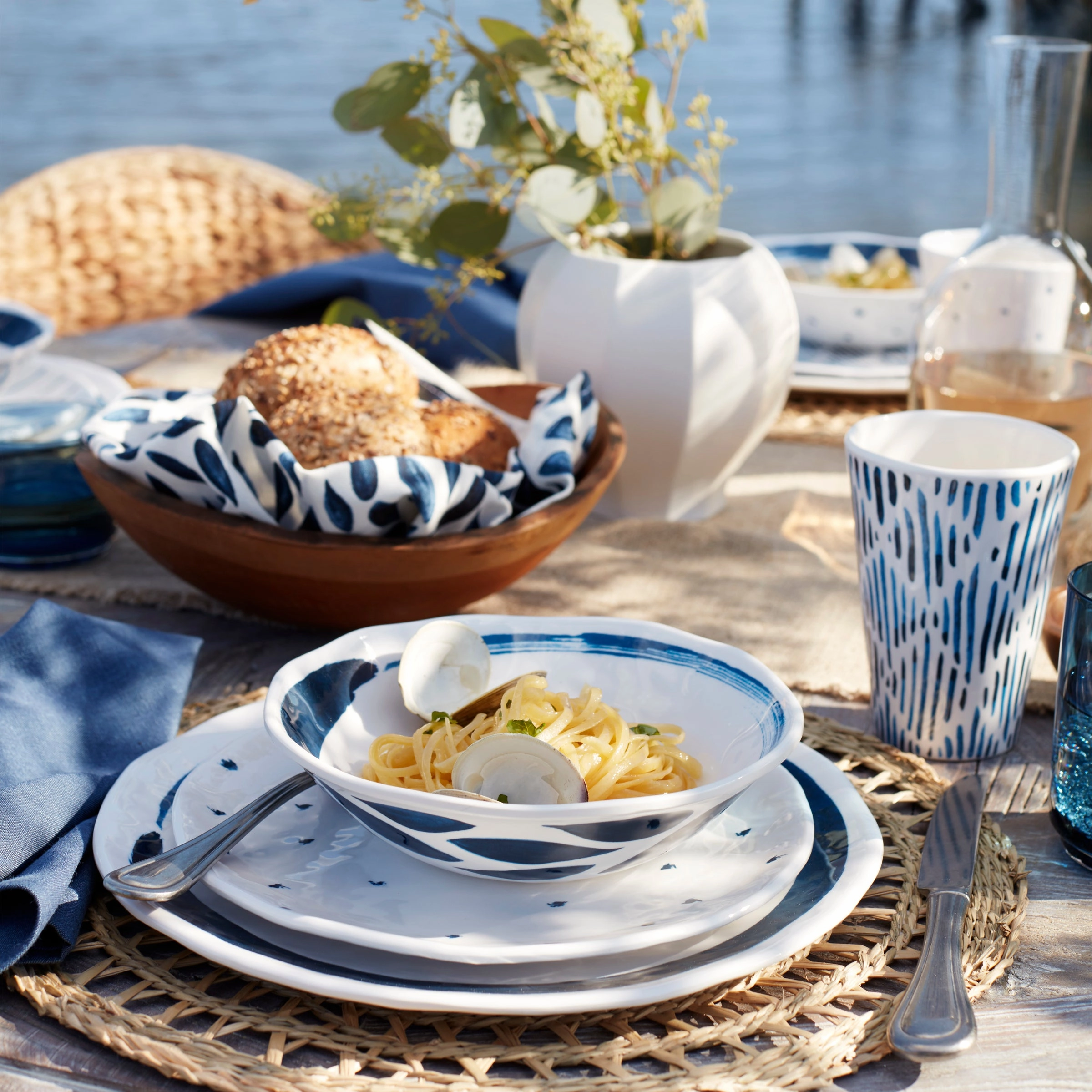 Blue Bay Melamine Assorted Accent Plates - Set of 4