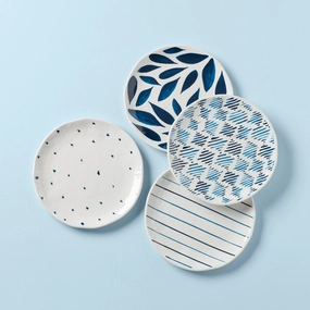 Blue Bay Melamine Assorted Accent Plates - Set of 4modern kitchen decor ,kitchen dinner set ,dinnerware 