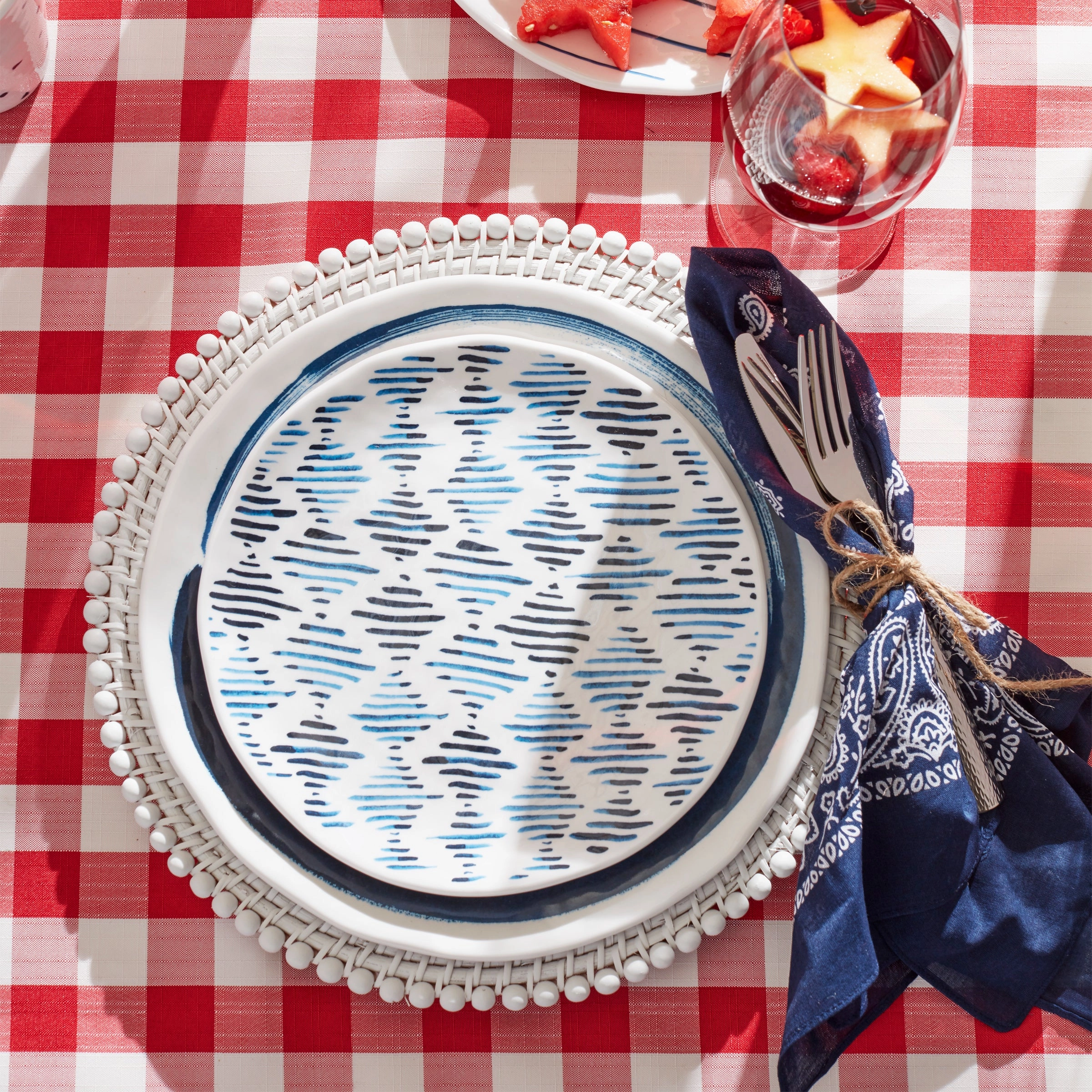 Blue Bay Melamine Assorted Accent Plates - Set of 4
