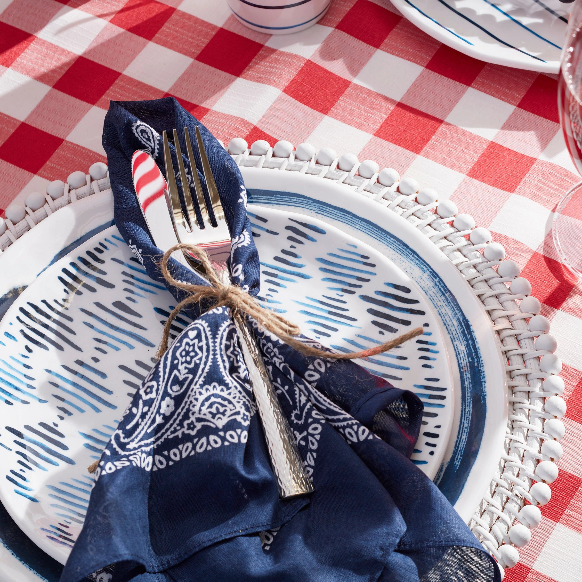 Blue Bay Melamine Assorted Accent Plates - Set of 4