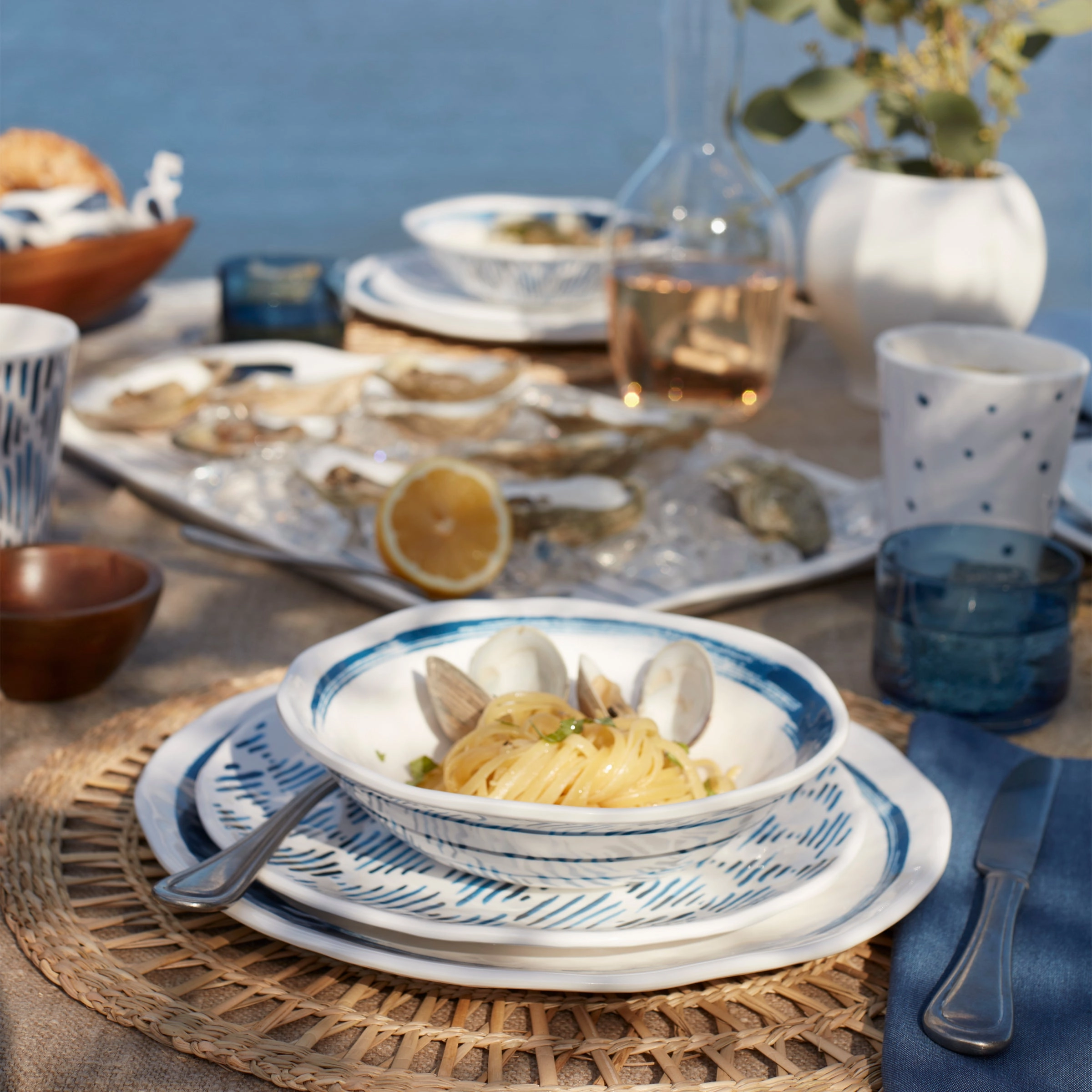 Blue Bay Melamine Assorted Accent Plates - Set of 4