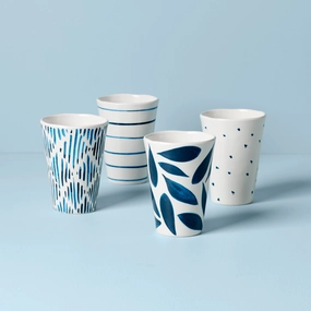 Blue Bay Melamine Assorted Tumblers - Set of 4glass cups ,personalized mugs 