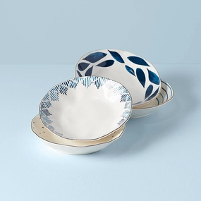 Blue Bay Pasta Bowls - Set of 4modern kitchen decor ,kitchen dinner set ,dinnerware 
