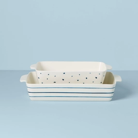 Blue Bay Rectangular 2-Piece Baking Dish Setmodern kitchen decor ,kitchen dinner set ,dinnerware 