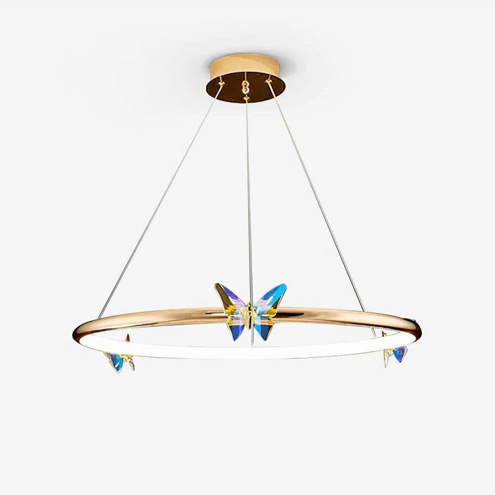 Blue Butterfly Chandelierrustic chandelier,bedroom chandelier 