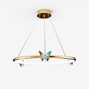 Blue Butterfly Chandelierrustic chandelier,bedroom chandelier 