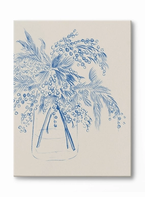 Blue-quet, Canvasindoor decorative canvas print