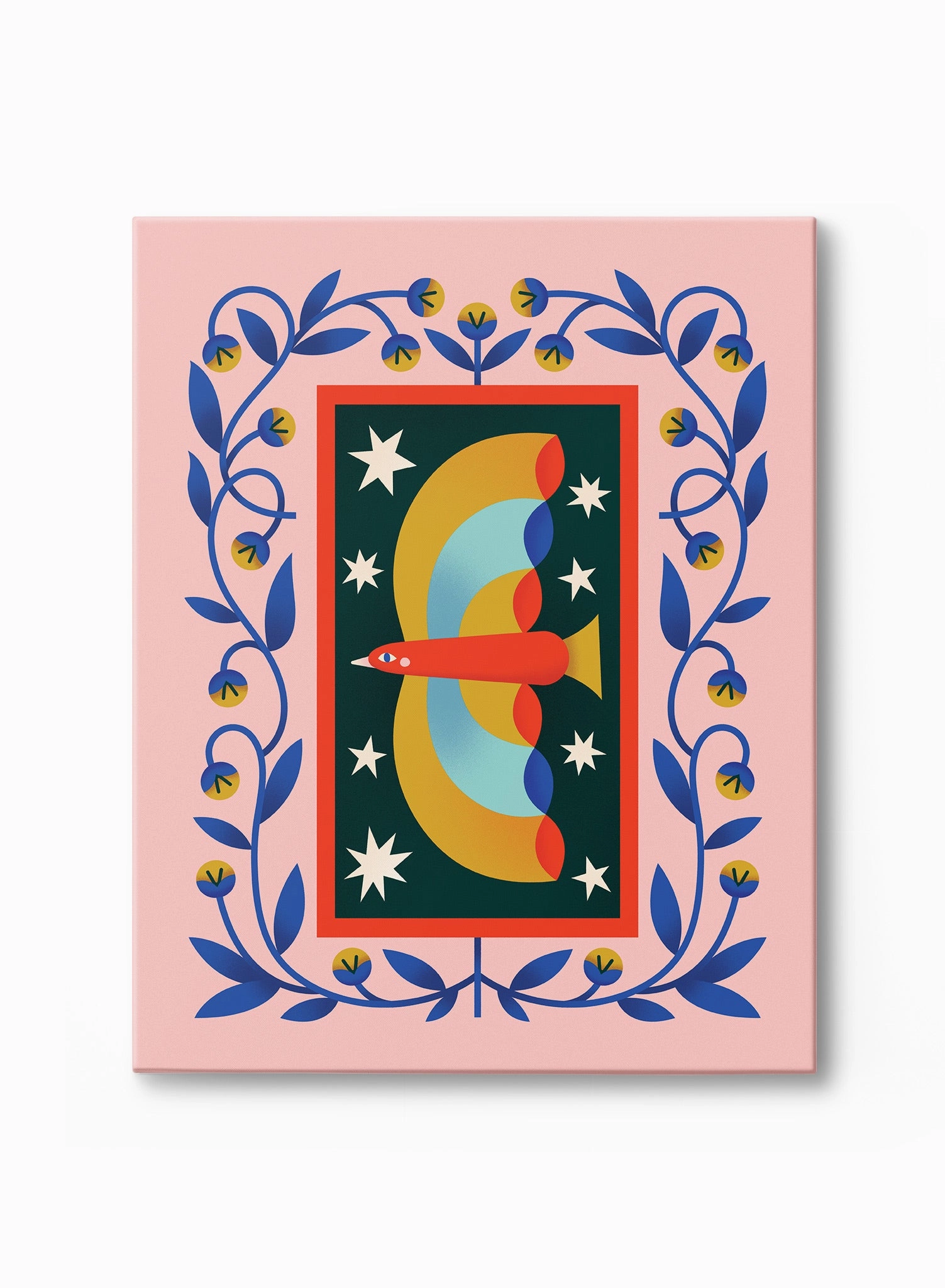 Blush Birdie, Canvasindoor decorative canvas print