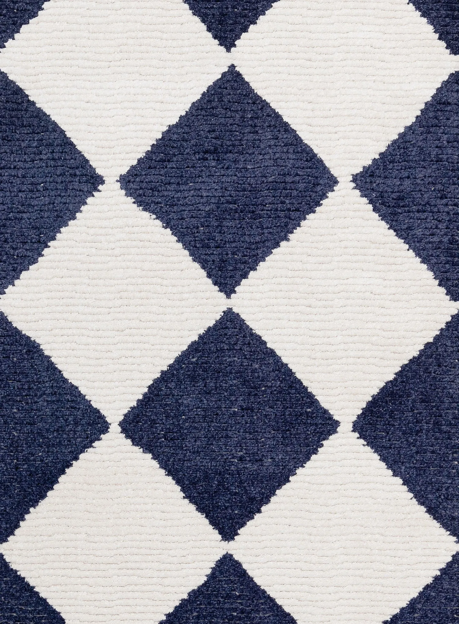 Blythe Ivory and Blue Checkered Rug *NO RETURNS UNLESS FAULTY