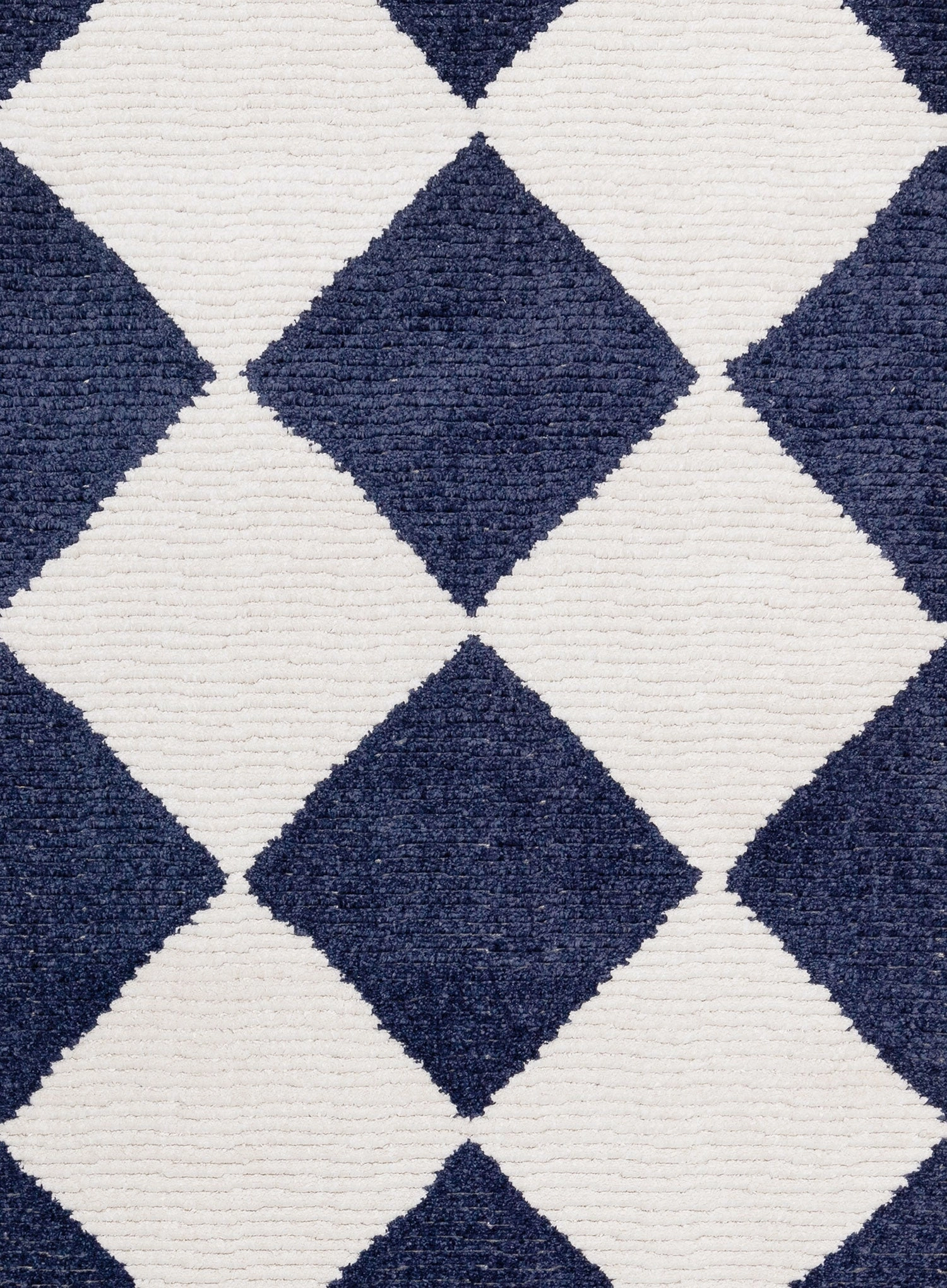 Blythe Ivory and Blue Checkered Rug *NO RETURNS UNLESS FAULTY