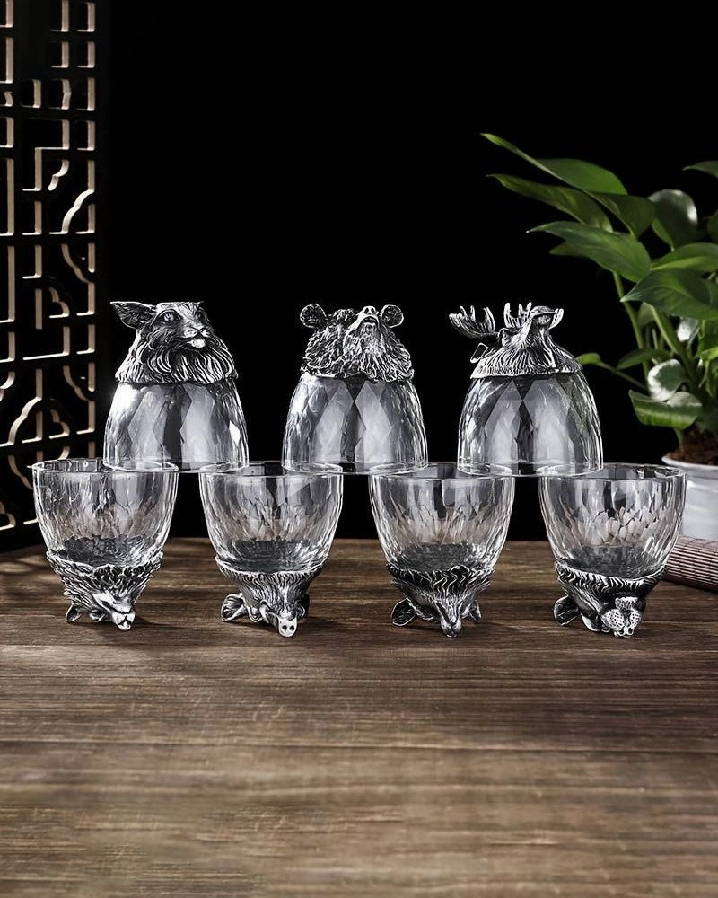 Boar Animal Head Shot Glass