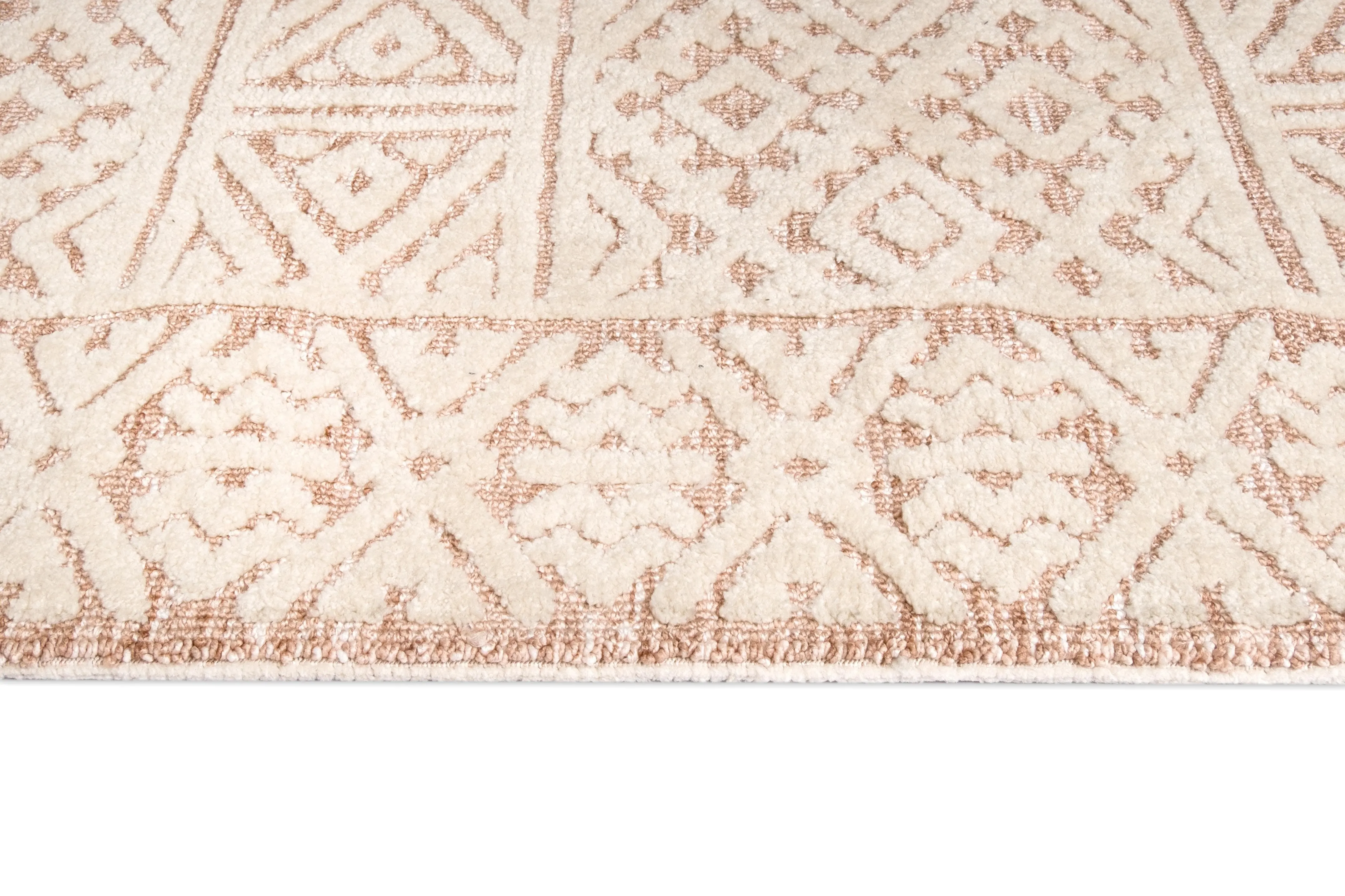 Bobbie Peach and Ivory Runner Rug *NO RETURNS UNLESS FAULTY