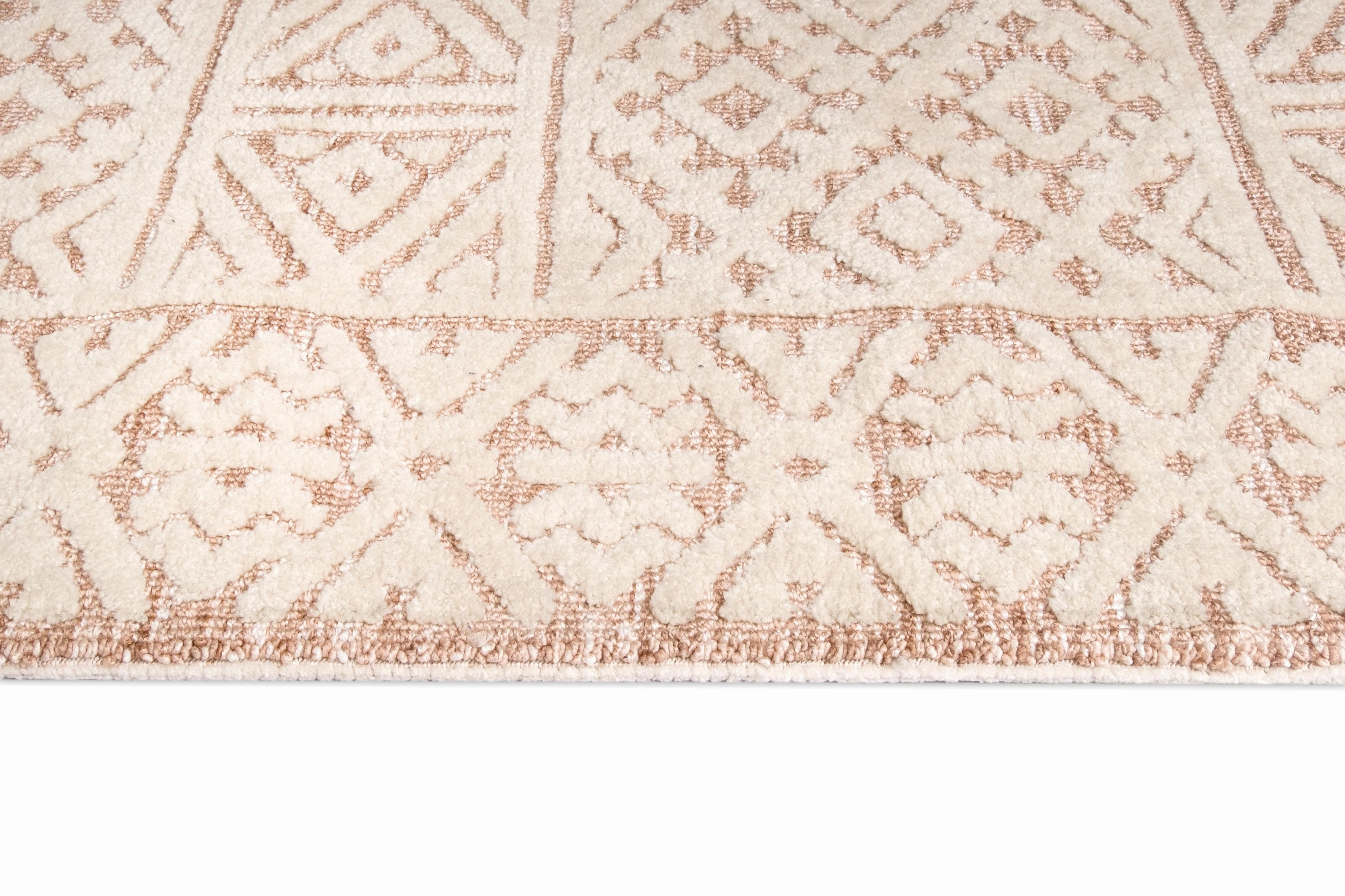 Bobbie Peach and Ivory Runner Rug *NO RETURNS UNLESS FAULTY