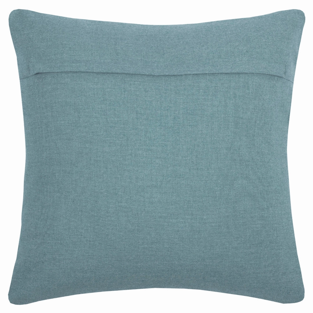 Bodhi Embroidered Feather Cushion Seafoam
