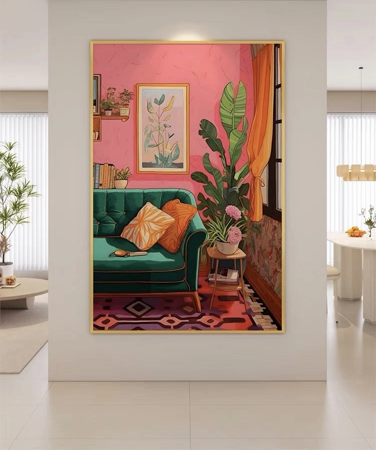 Bohemian Home Style Wall Art with Frame