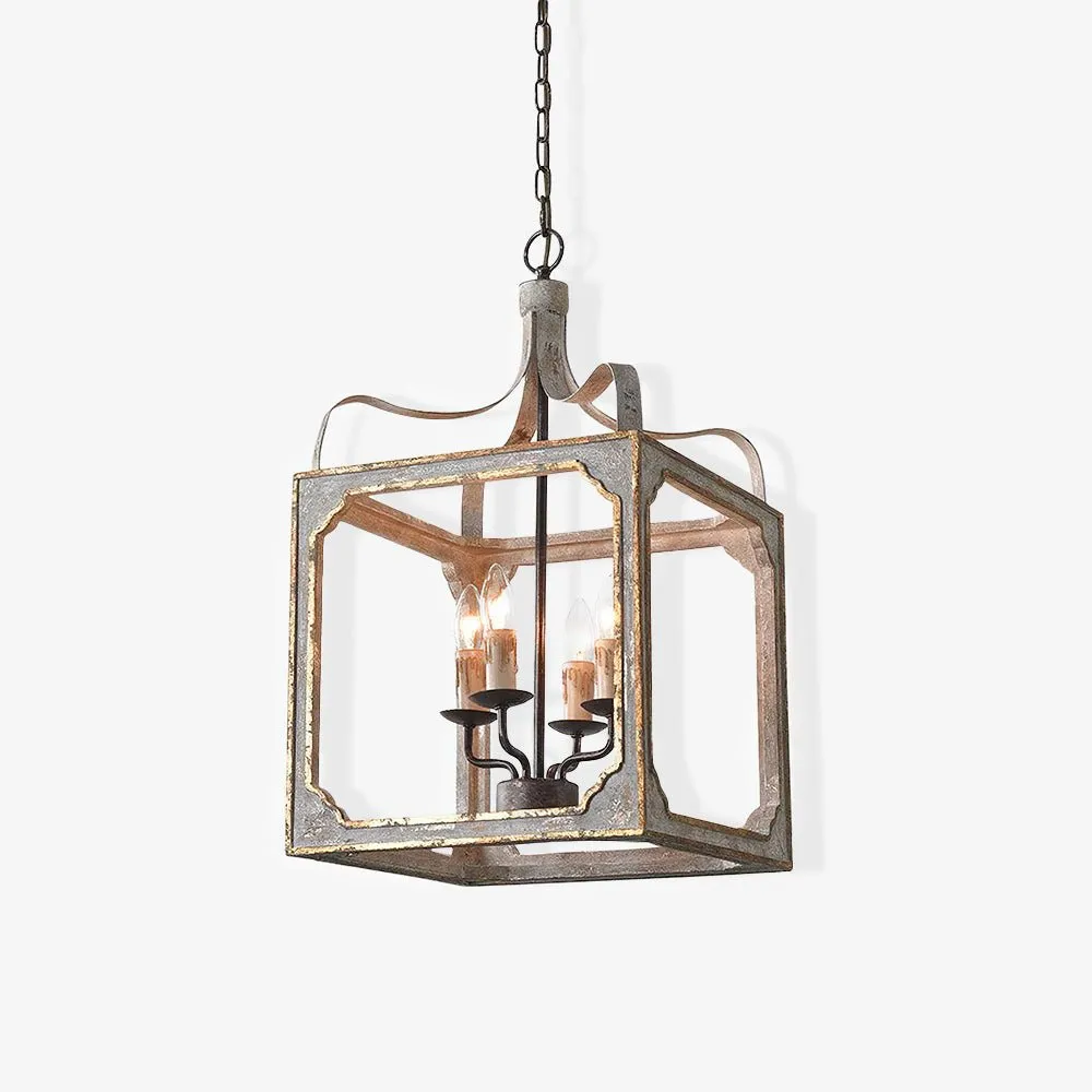 Boho Rustic Cube Chandelierrustic chandelier,bedroom chandelier 