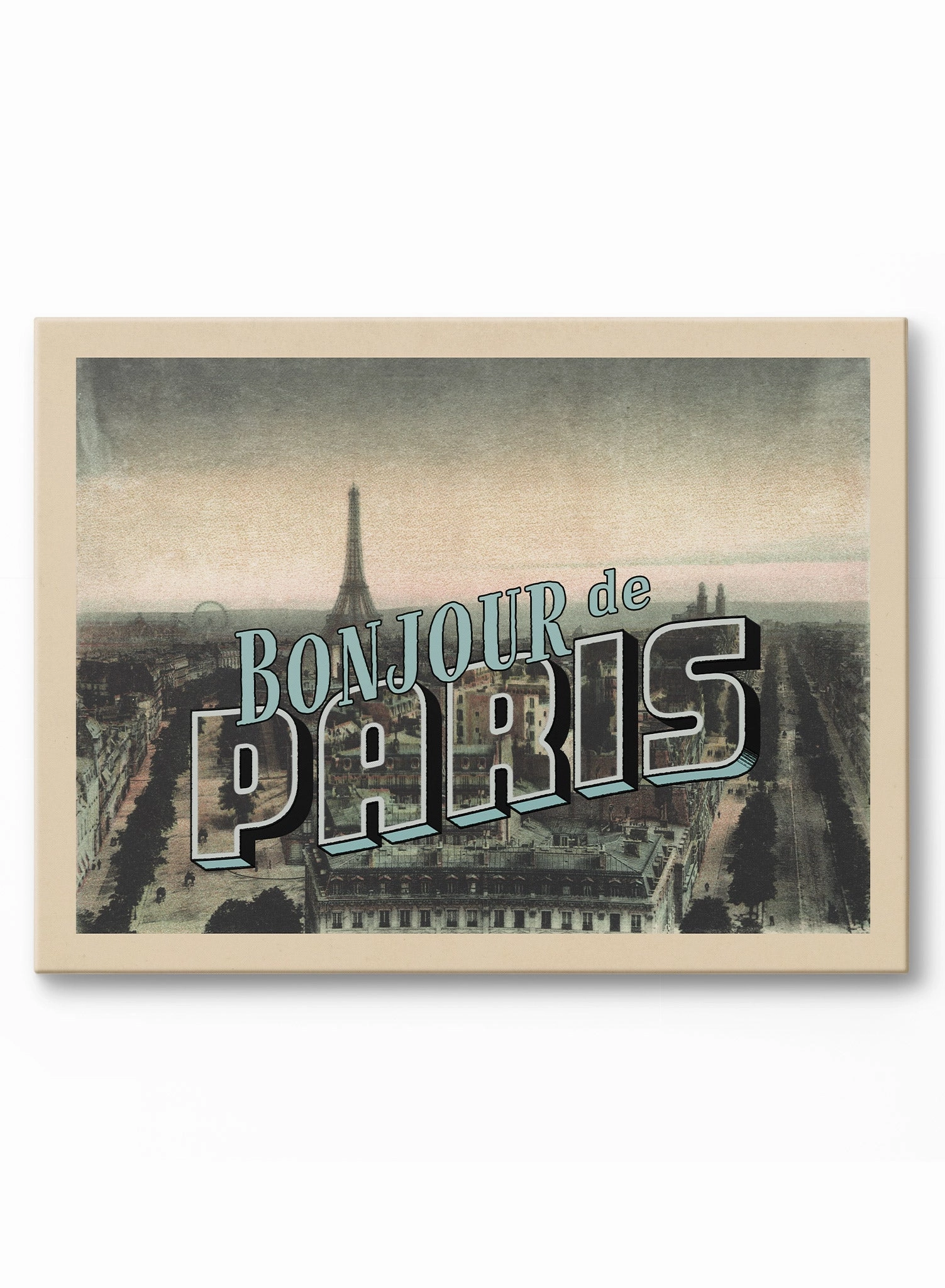 Bonjour Paris, Canvasindoor decorative canvas print