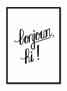Bonjour, Posterpop culture themed posters