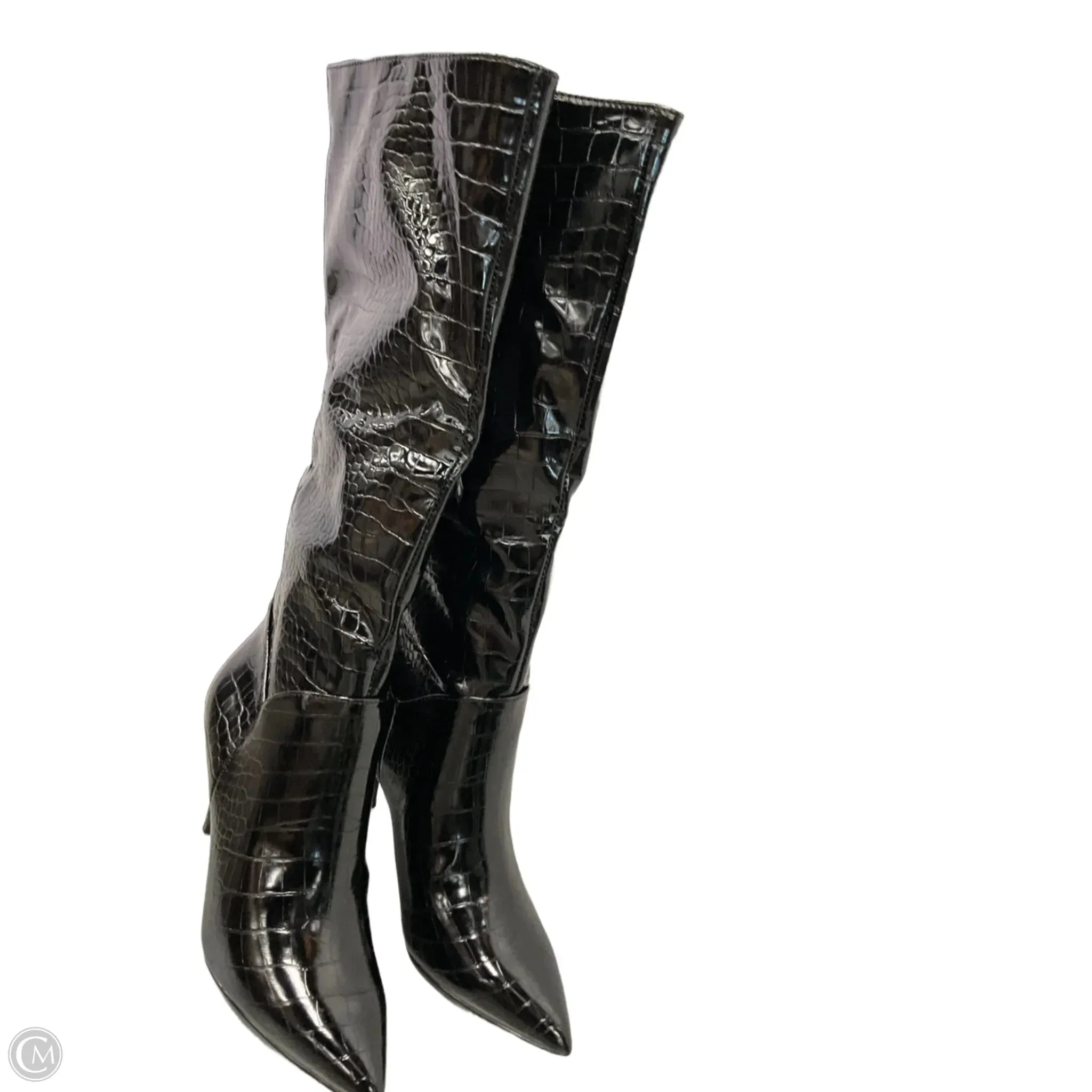 Boots Knee Heels By Steve Madden In Black, Size: 7.5