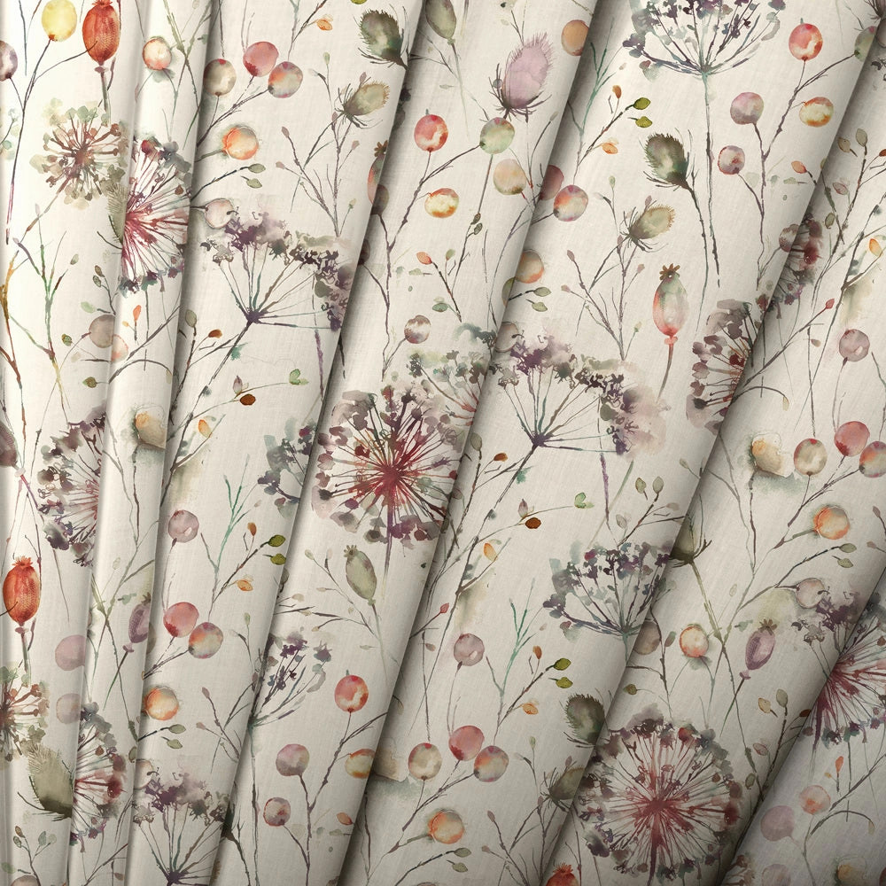 Boronia Fiona Printed Made to Measure Curtains Boysenberry