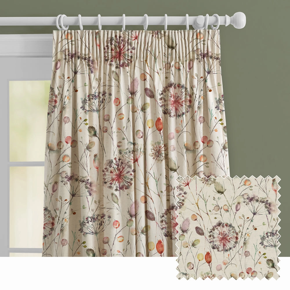 Boronia Fiona Printed Made to Measure Curtains Boysenberrybedding sets ,throw blankets 