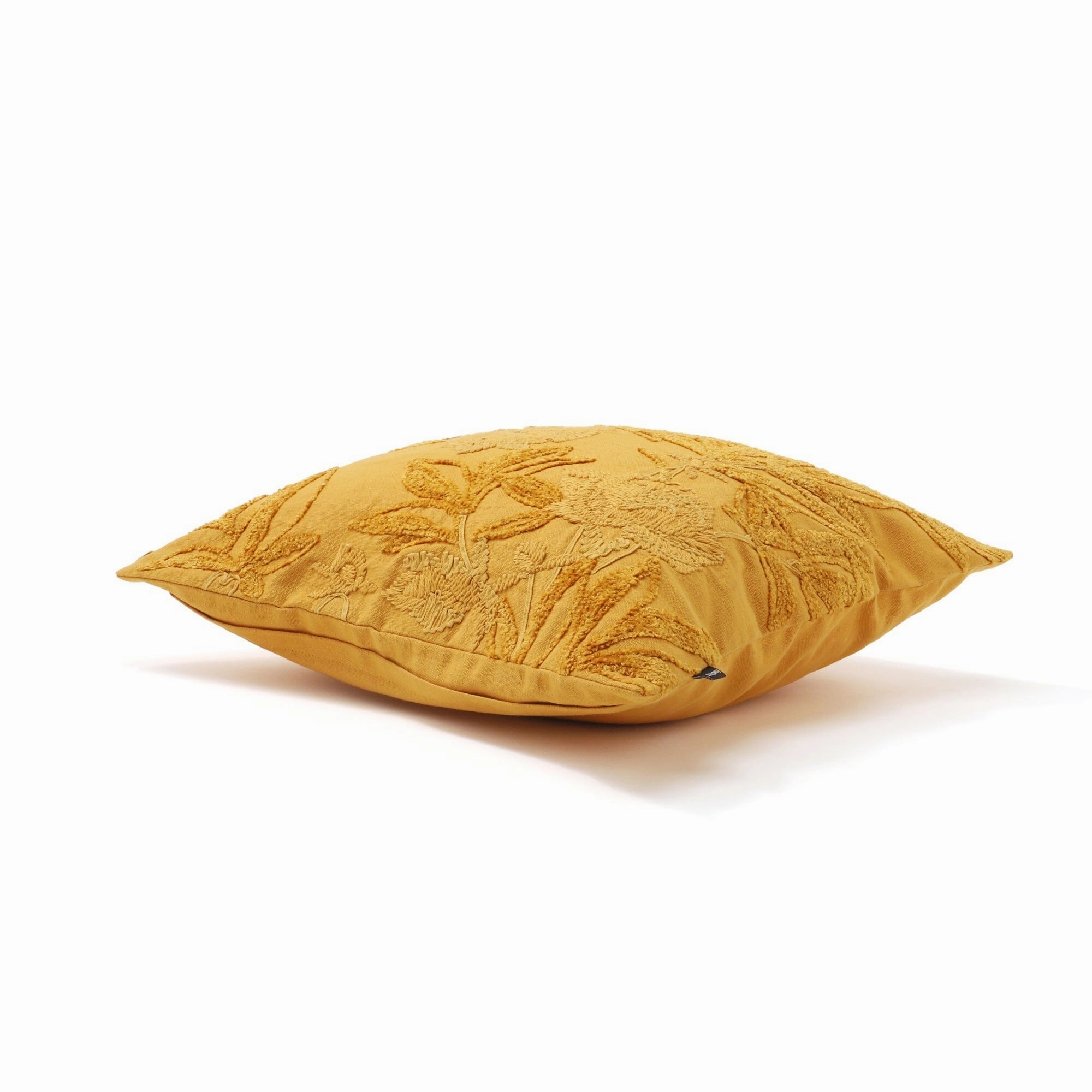 Botanical Emb Cushion Cover 450 X 450 Yellow