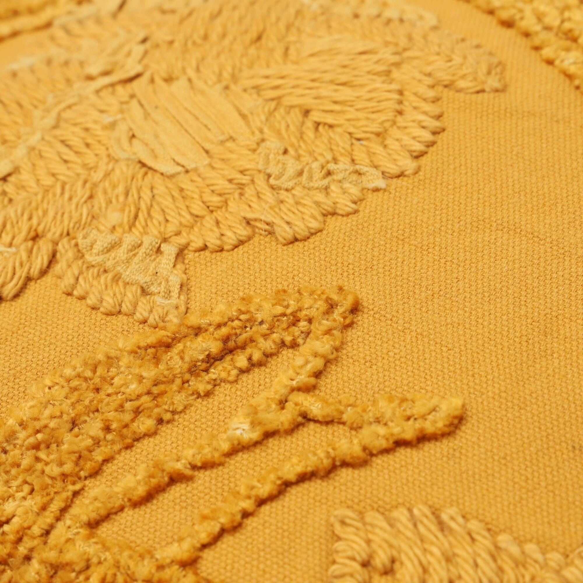 Botanical Emb Cushion Cover 450 X 450 Yellow