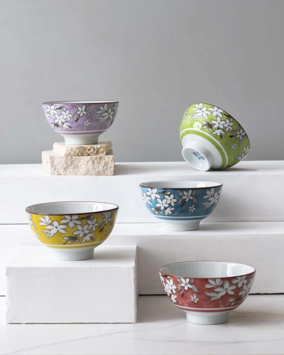 Botanical Katoris - Set of 5modern kitchen decor ,kitchen dinner set ,dinnerware 