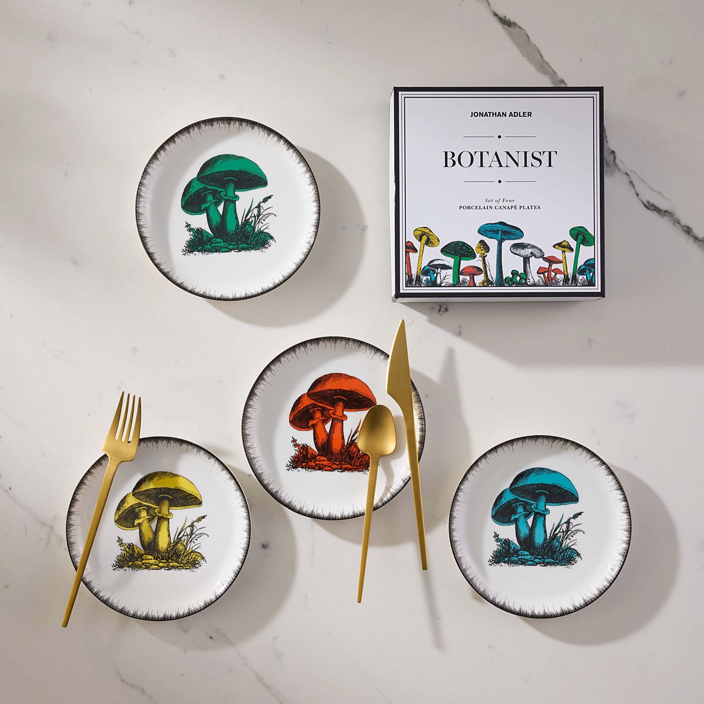 Botanist Canap Plate Set