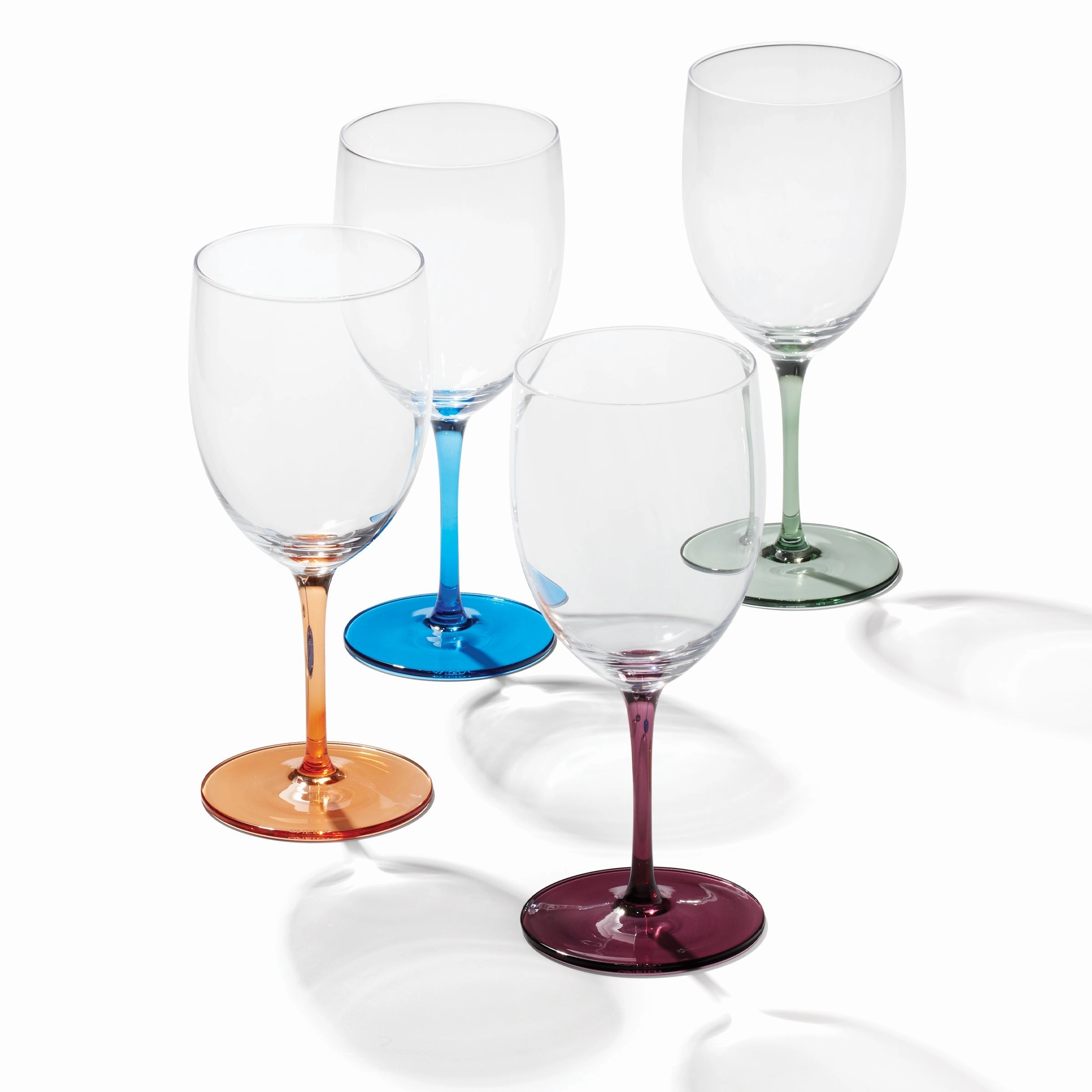 Bottoms Up Wine Glasses - Set Of 4
