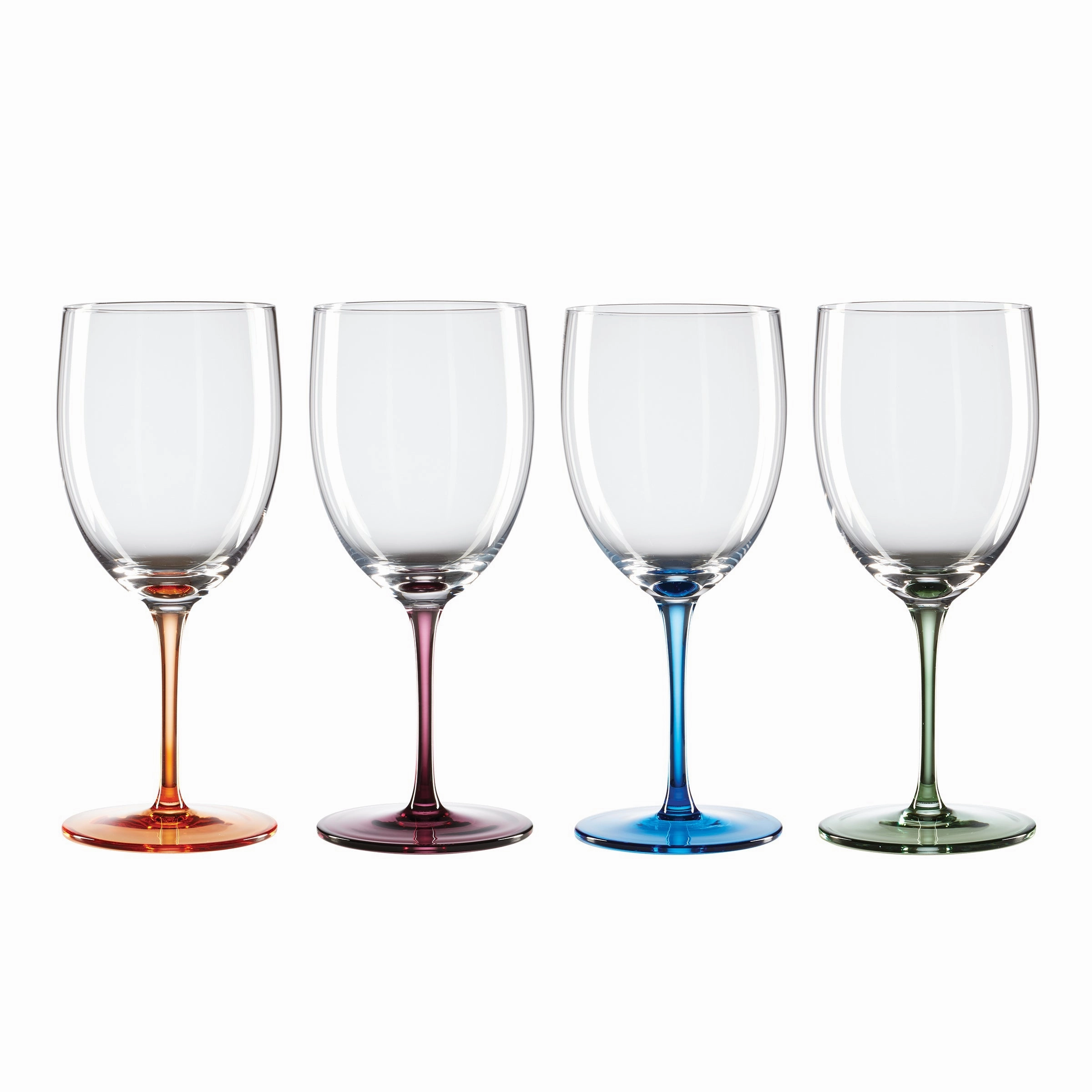 Bottoms Up Wine Glasses - Set Of 4